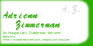 adrienn zimmerman business card